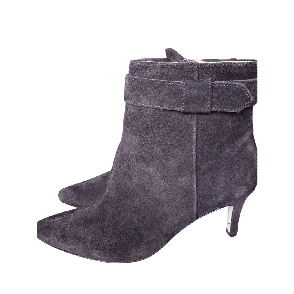 NWOB Banana Republic Womens Size 8 Chocolate Suede 70mm Heel Dress Ankle Boots